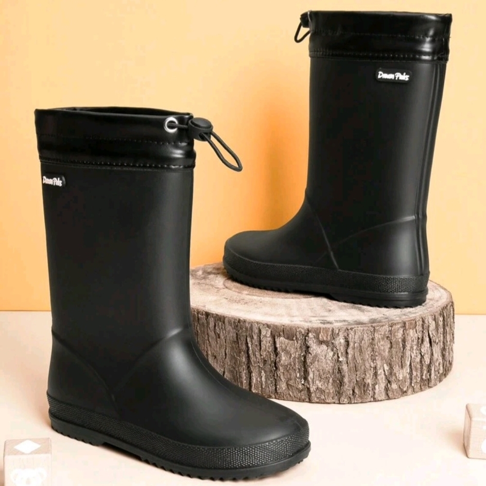 Dream Pairs Kids Black Rain Boots